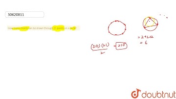 How many chords can be drawn through 21 points on a circle?