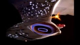 Parallel universe Enterprise D versus Cardassian Galor warship