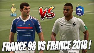 ÉQUIPE DE FRANCE 2018 vs FRANCE 98 sur FIFA 21 ! Un match FOU !
