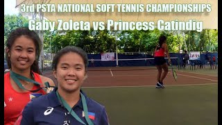 PSTA National Soft Tennis Championships | Gaby Zoleta vs Princess Catindig | Soft Tennis Pilipinas