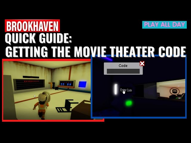 Where is the movie code in Roblox Brookhaven?