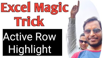 Highlight Row Using Conditional Formatting      II Excel Magic Trick II
