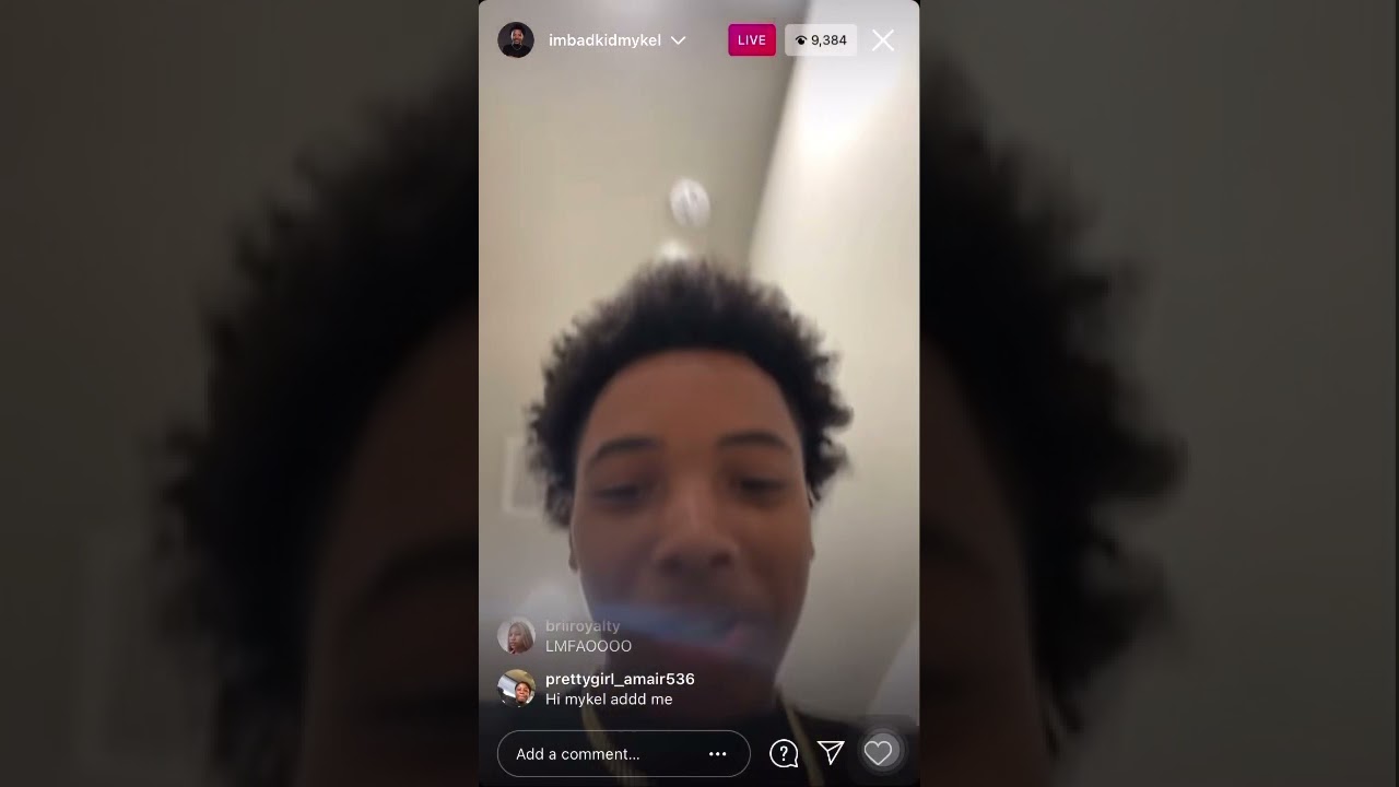 BadkidMykel and BadkidMacei on IG live (5/6/21)