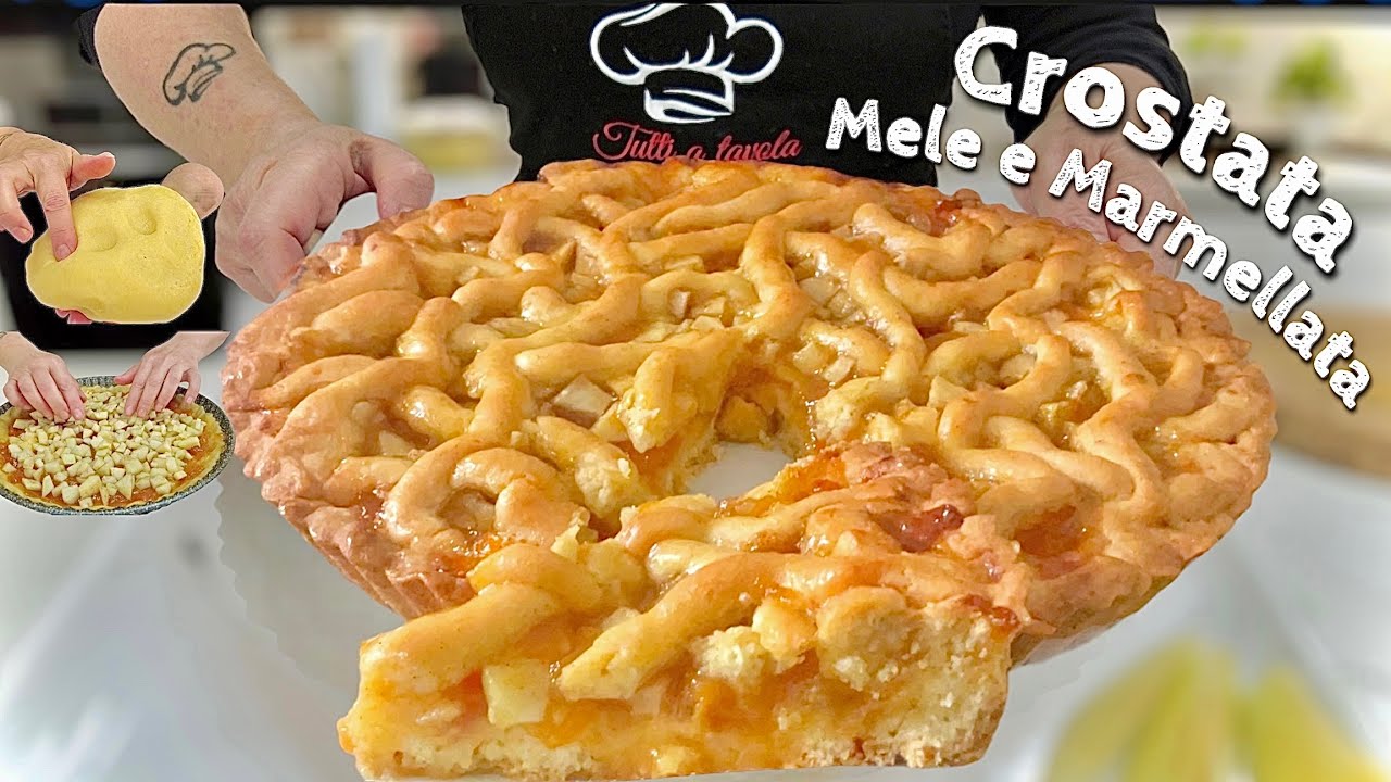 ТАРТ ЯБЛОЧНО-МАРМЕЛАДНЫЙ 🍎 ПЕСОЧНОЕ БЕЗ МАСЛА, тающий и сливочный