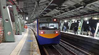 20211125 1228次EMU700型區間車 汐科車站第二月台 列車離站 Train No.1228 Local train Xike station platfrom2 Train depart