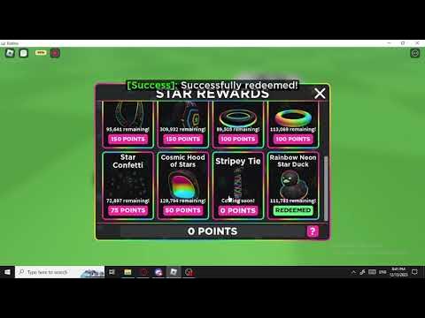 Neon Rainbow Star Duck  Catalog Avatar Creator's Code & Price - RblxTrade