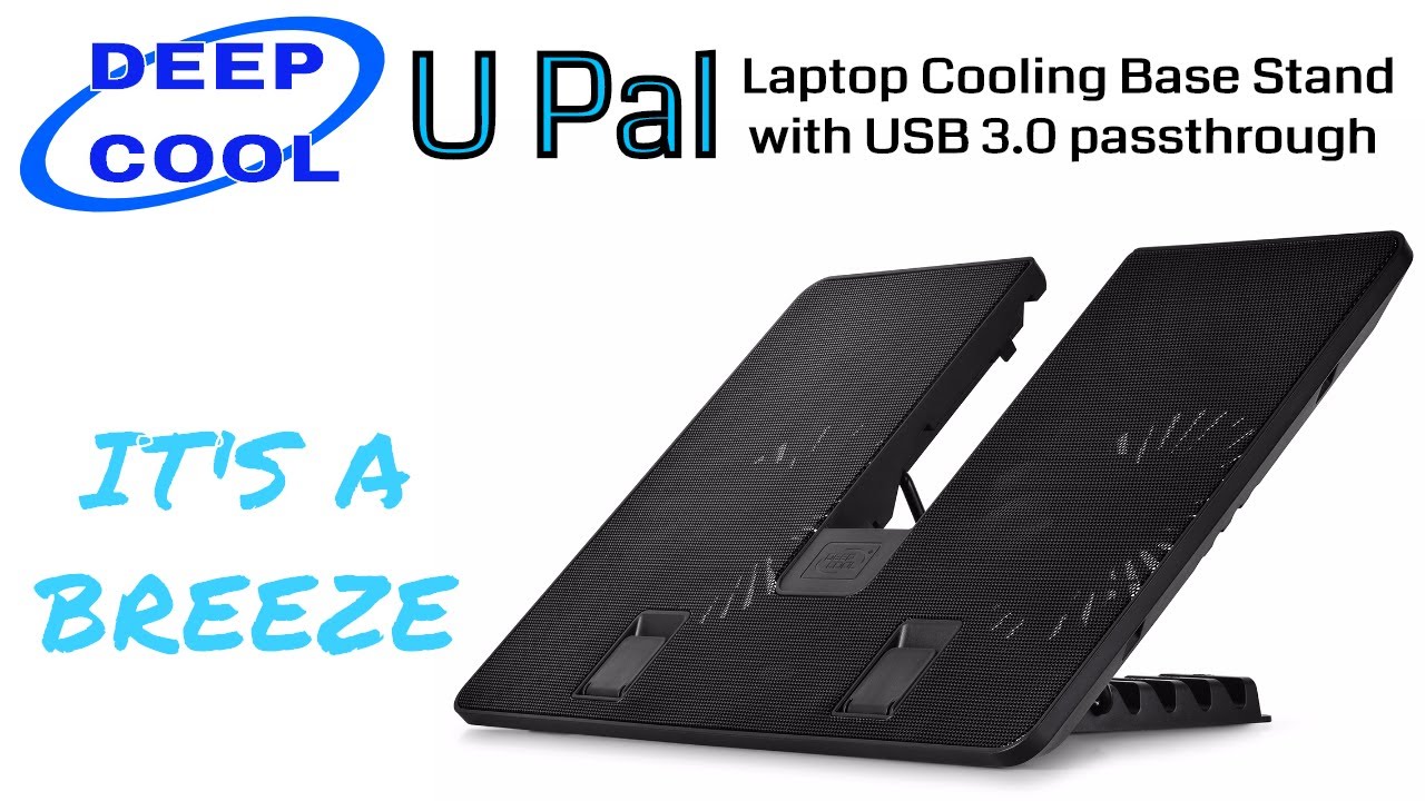 DEEPCOOL U Pal Laptop Cooling Base Stand with USB 3.0 passthrough