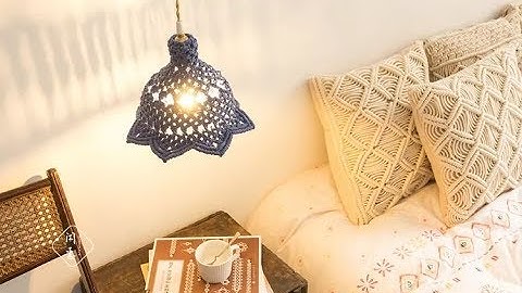 Macrame|Diy Macrame Lampshade tutorial #29
