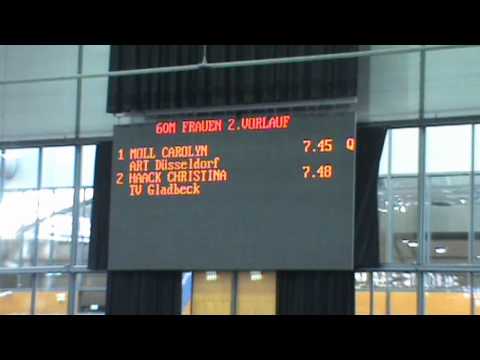 Deutsche Meisterschaften Halle 60m women heat 2 - Carolyn Moll