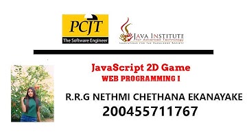JavaScript 2D Game Development - Java Institute for Advanced Technology