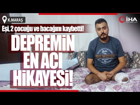 Depremde Eşi, İki Çocuğunu ve Bacağını Kaybetti; Bina Sallanmadan Yıkıldı