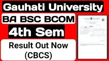 BA BSC BCOM 4th Sem (CBCS) Result 2022| Guwahati University TDC 4th Semester CBCS Result 2022 OUT 🔥