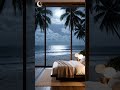 Rainy Beach Night Piano – Cozy Room with Gentle Sleep Music | Moon Melody #relax #moonmusicals