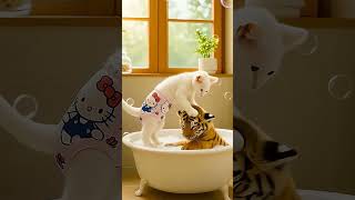 Online Kitten Kidnaps Tiger Cub Funny Cat Cartoon Video 720P