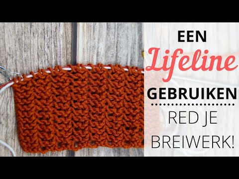 Een lifeline gebruiken in je breiwerk // Snel fouten herstellen!