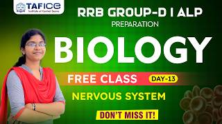 RRB GROUP -D I ALP | BIOLOGY | BOOLD VESSELES AND HEART |  DAY-13 | TAFICE