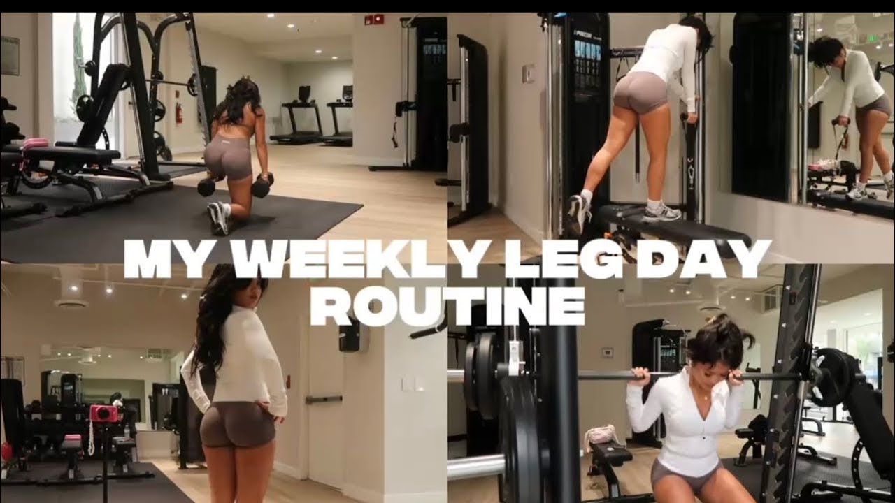 MY LEG DAY WORKOUT ROUTINE ⸜(｡˃ ᵕ ˂)⸝♡ - YouTube