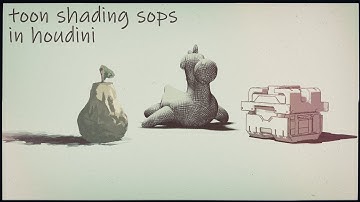 Toon Shading sops in Houdini - Promo