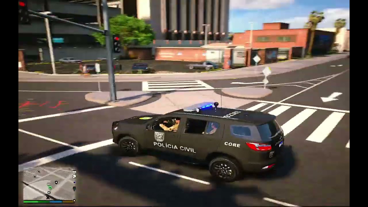 GTA V LSPD CORE POLICIA CIVIL EM COMFRONTO PESADO COM CRIMINOSOS VARIOS INDIVIDUOS ALVEJADOS PCBA