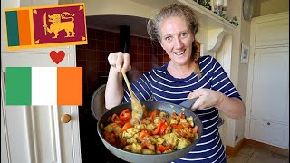 Cooking SRI LANKAN Coconut Chicken Curry in IRELAND