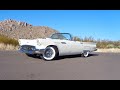 1957 Ford Thunderbird T Bird Convertible E Code 312 Engine &amp; Ride on My Car Story with Lou Costabile