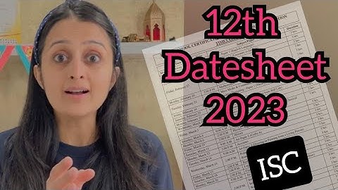 12th Datesheet out ISC 🧐CBSE? JEE?