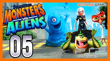 Monsters vs. Aliens Walkthrough Part 05 | PS2 | No Commentary |