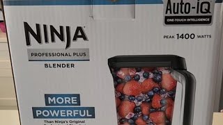 Unboxing our new Ninja Professional Plus Auto IQ Blender and Making our FIRST Strawberry Smoothie!