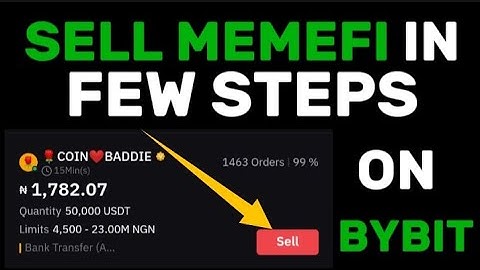 How to Sell your MEMEFI on BYBIT | SELL MEMEFI | MEMEFI LATEST UPDATE