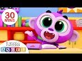 No, No Baby Monkey Learns Good Manners at School, Finger Family Peekaboo| Kids Songs by Little Angel