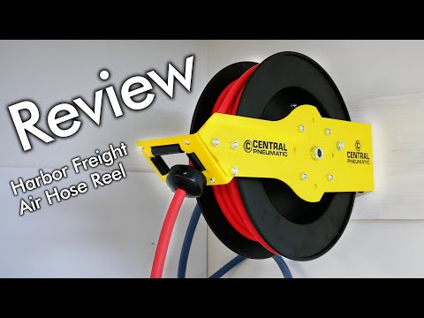 Quickie Review Central Pneumatic 46342 100 ft Steel Air Hose Reel 