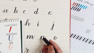 Basic Calligraphy Strokes | Basic Strokes Of Brush Lettering | Calligraphy for beginners