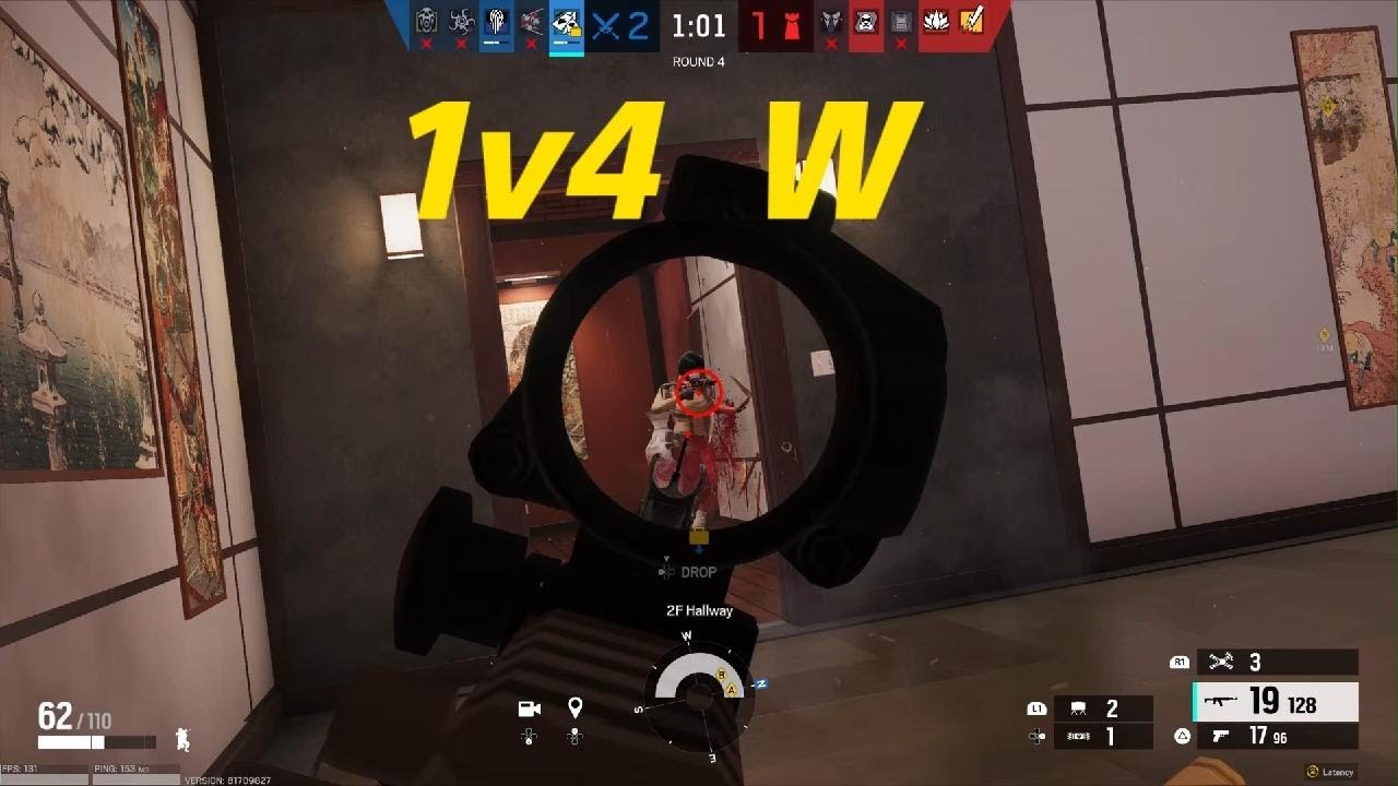 Tom Clancy's Rainbow Six Siege 1v4 W - YouTube