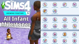 All Infant Milestones in the Sims 4 Growing Together