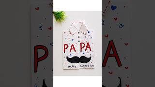 Don't Miss Beautiful Happy Father's Day Card 2025 using white paper #art#youtubeshorts#shorts