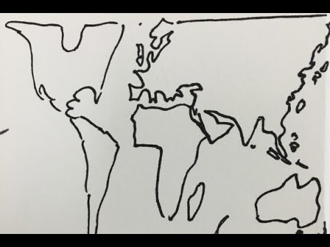 最狂的老師簽名  地理老師畫出「世界地圖」