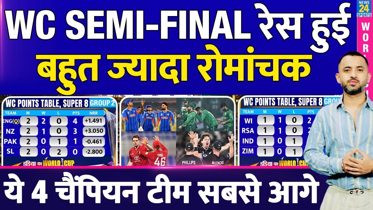 T20 WC : Semi Final Race में 4 Team आगे | New Zealand | Pakistan | India | Africa | West Indies
