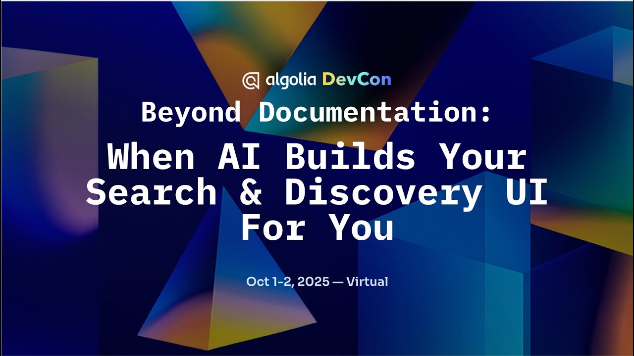 Beyond documentation: When AI builds your search & discovery UI for you - Sarah Dayan