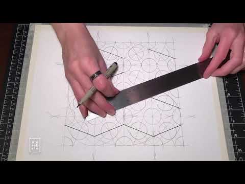 Islamic Geometry Pattern Construction and Tracing Time-lapse IV by Alarobina