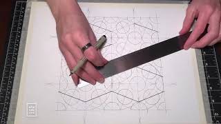 Islamic Geometry Pattern Construction and Tracing Time-lapse IV by Alarobina