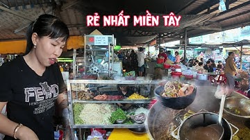 Quán bún mắm chị đẹp siêu ngon giá rẻ nhất miền tây buổi sáng không có bàn ngồi
