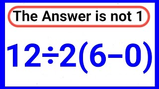 Most people Get This Simple MATH Question Wrong?