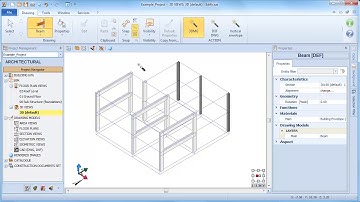 Edificius Tutorial - Inserting a beam with the recognition from 3D MAGNETIC GRID feature