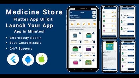 Flutter | On-Demand Pharmacy Flutter Mobile App | Online Medicine Ordering Flutter App