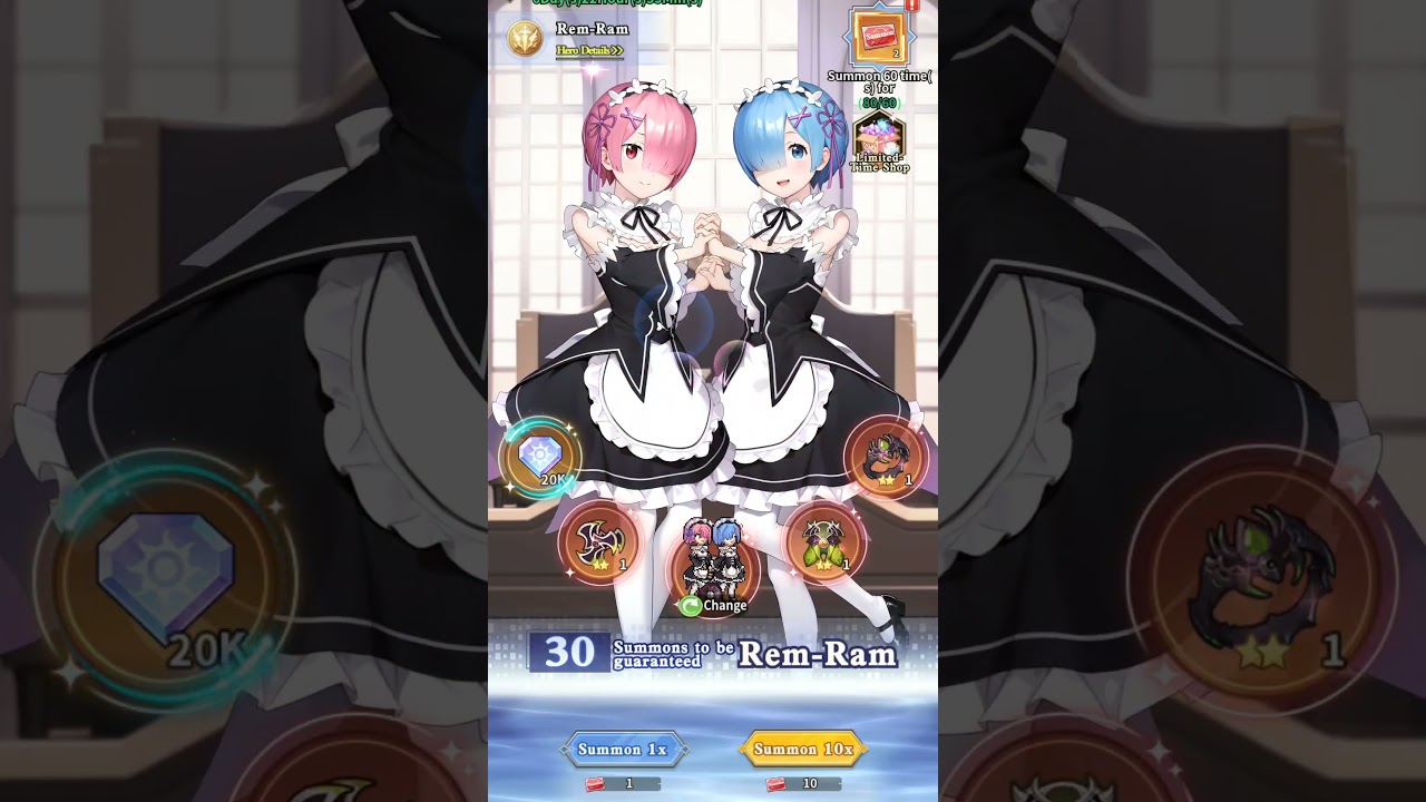 Pixel Duel - Gacha RemRam, will i get dupe or pity 