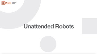 Managing Unattended Robots in Modern Folders