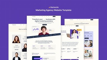 Markeotic - Marketing Agency Website Template | Webflow HTML Template 2024