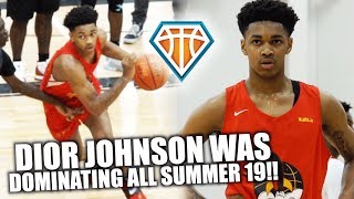 DIOR 'MOST HATED' JOHNSON WAS DOMINATING ALL SUMMER19!! | Full Nike EYBL Highlights
