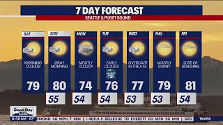 Seattle weather: Warm, beautiful week of summer weather