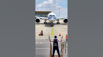What The Hand Signals Aircraft Marshalling #airplane  #youtube Short #Fun #video #Shorts #chinese